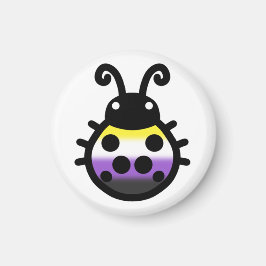 Nonbinary Pride Ladybug Magnet