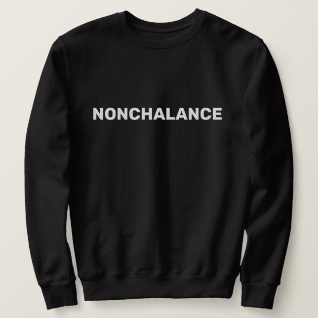 Nonchalans Lång Ärmad Tröja (Design framsida)