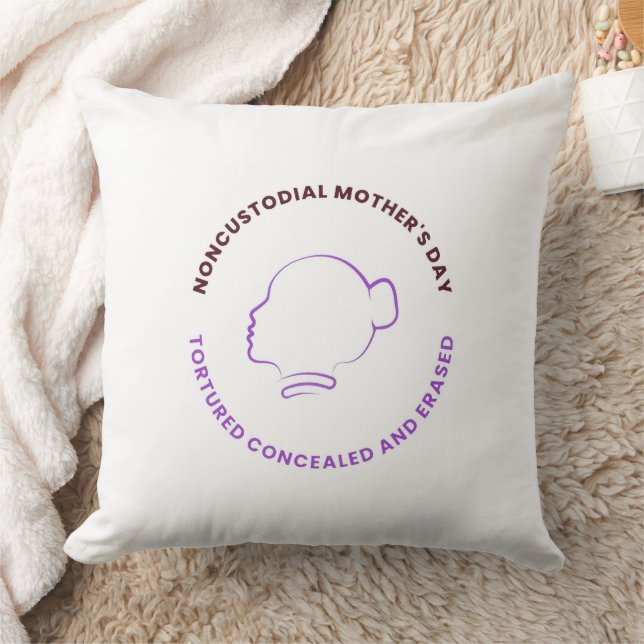 Noncustodial Mother's Day Pillow Kudde (Filt)
