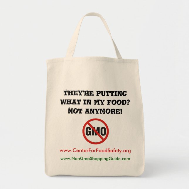 NonGMO livsmedelshopping bag Tygkasse (Framsidan)