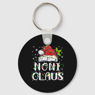 Noni Claus jul Santa Hat Matching Family Xma Nyckelring
