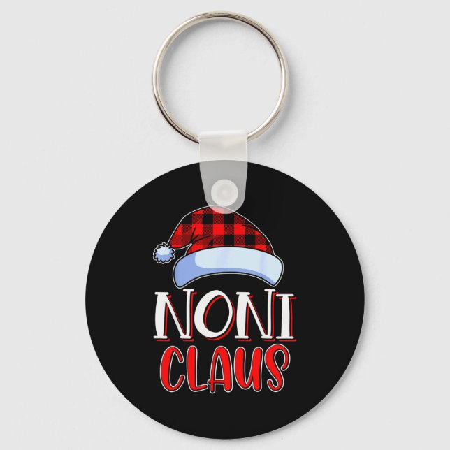 Noni Claus Santa Family Matching Christmas Pajamas Nyckelring (Framsida)
