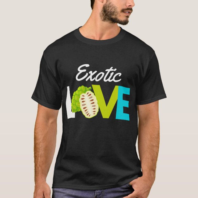 Noni Fruit Kärlek - Exotic Fruit Eating T Shirt (Framsida)