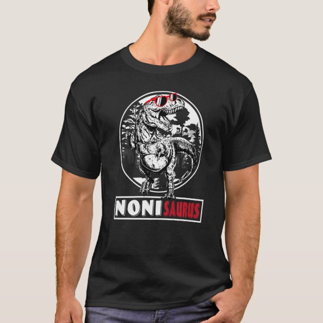 Nonisaurus Dinosaur Noni Saurus  Grandma T Shirt (Framsida)