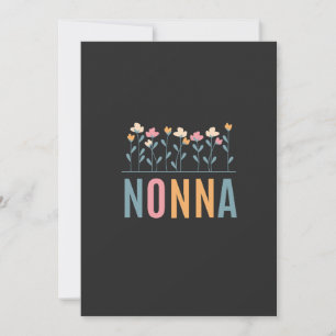 Nonna-Blommigt Julkort