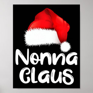Nonna Claus jul familj matchande tomte hatt Pa Poster