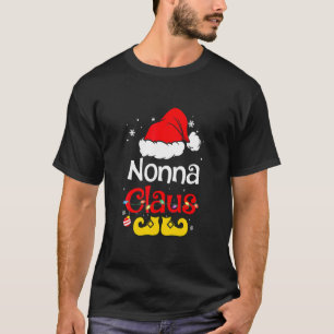 Nonna Claus jul-familjen Pajama Matching Julafton T Shirt
