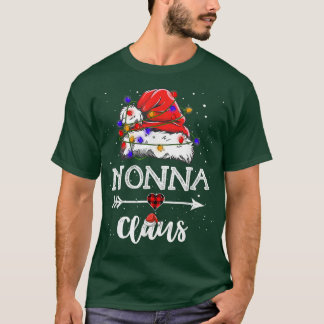 Nonna Claus jul Light Pajama Family Matching T Shirt