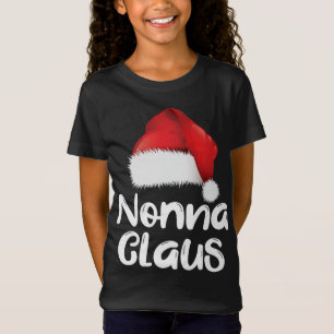 Nonna Claus-julfamiljen Matching Santa Hat Pa T Shirt