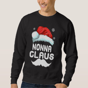 Nonna Claus Matchande Julpyjamas för Familjen Xmas Lång Ärmad Tröja