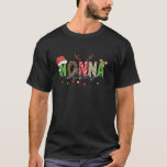 Nonna Claus Santa Hat och Reindeer Grandma Christm T Shirt<br><div class="desc">Nonna Claus Santa Hat och Reindeer Grandma God Jul Helgdag Långärmad T Shirt</div>