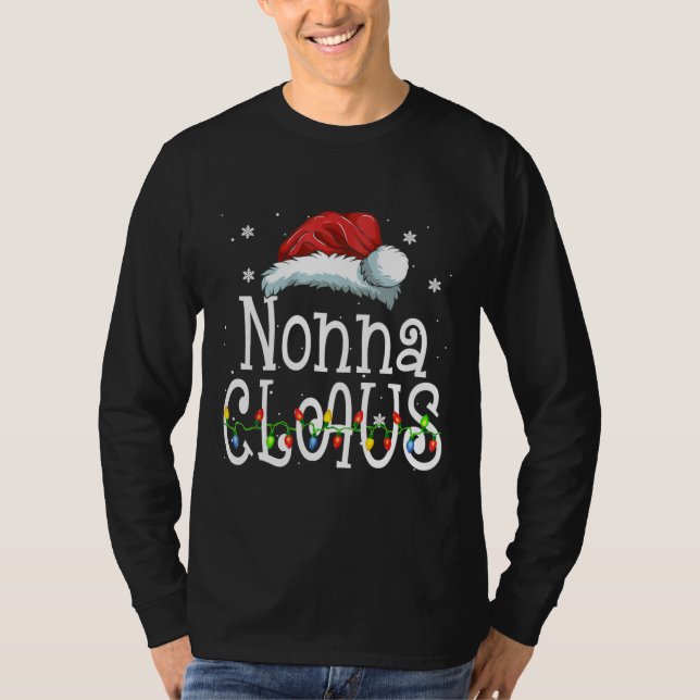 Nonna Claus Shirt Christmas Pajama Family T (Framsida)