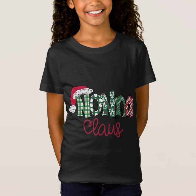 Nonna Clause Cute Art - Jul T Shirt (Framsida)