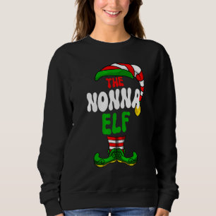 Nonna Elf Pyjamas Matchande Jul Grupp Julfirande T Shirt
