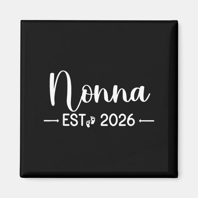 Nonna Est 2026 New Matching Mother To Be 2026  Magnet (Framsidan)