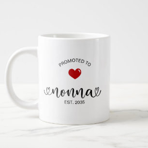 Nonna Etablerad Ny Mormor Present Jumbo Mugg