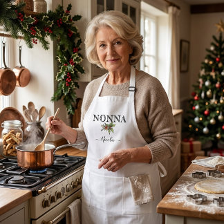 Nonna förkläde - Anpassat namn Personligt kök