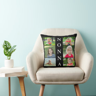 Nonna Grandma Photo Collage Kudde