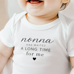 Nonna har väntat Baby Body Overall Present T Shirt