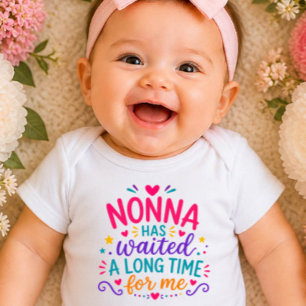 Nonna Has Waited Färgad Baby Bodysuit T Shirt