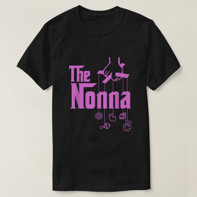 Nonna-Italien farmor Baby hang Leksaker T Shirt (Design framsida)