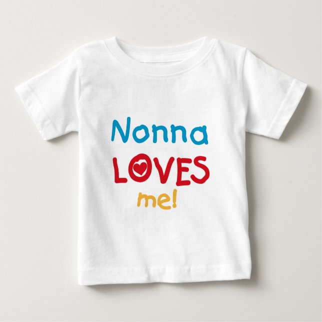 Nonna Kärlek Me T-shirts och presenter (Framsida)