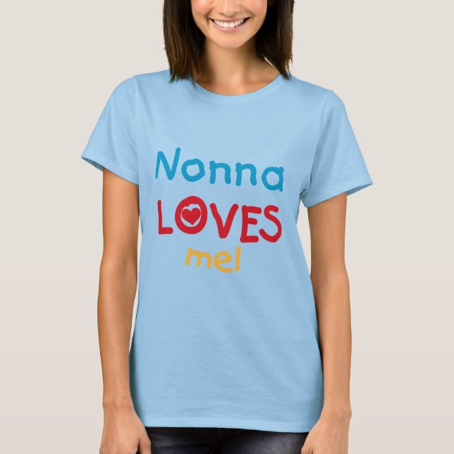 Nonna Kärlek Me T-shirts och presenter (Framsida)