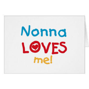 Nonna Kärlek Me T-shirts och presenter Hälsningskort