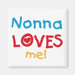 Nonna Kärlek Me T-shirts och presenter Magnet