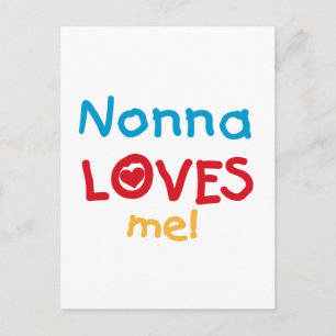 Nonna Kärlek Me T-shirts och presenter Vykort