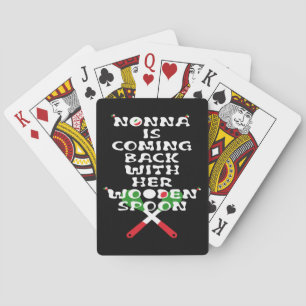 Nonna kommer tillbaka med sin träsked casinokort