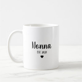 Nonna Mormor Graviditets Tillkännagivande Baby Avs Kaffemugg