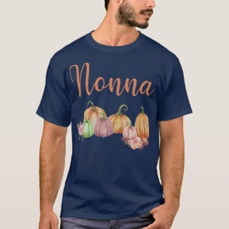 Nonna of Little Pumpkin First Birthday Autumn Pump T Shirt