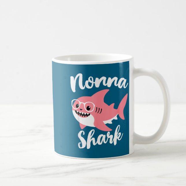 Nonna Shark Mother's Day Grandma Funny  Kaffemugg (Höger)