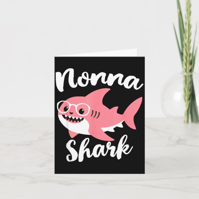 Nonna Shark Mother's Day Grandma Funny  Kort (Framsida)