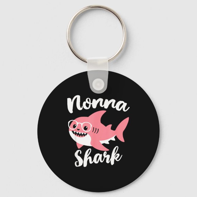 Nonna Shark Mother's Day Grandma Funny  Nyckelring (Framsida)
