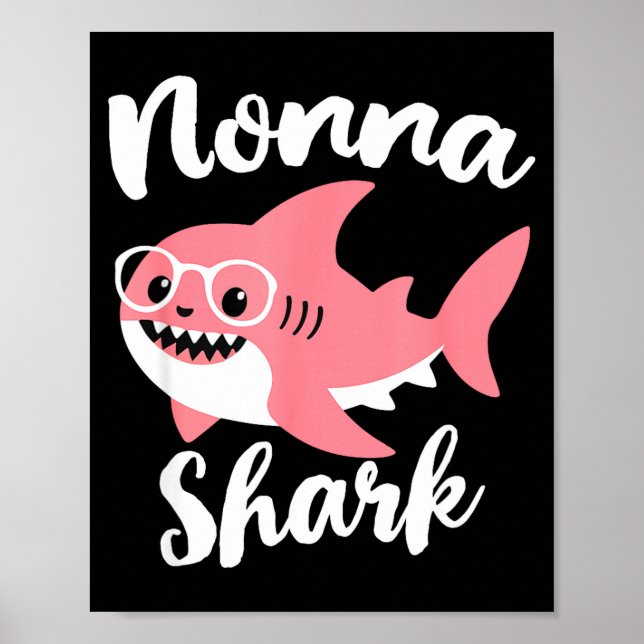 Nonna Shark Mother's Day Grandma Funny  Poster (Framsidan)