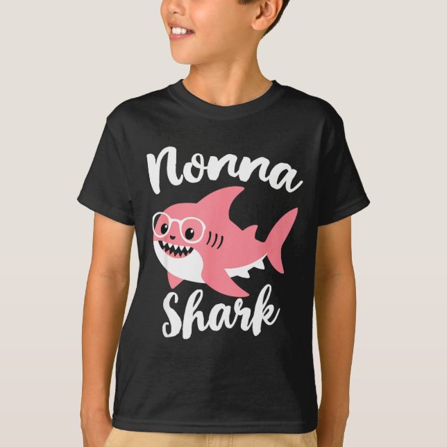 Nonna Shark Mother's Day Grandma Funny  T Shirt (Framsida)