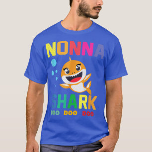Nonna Shark Nonna Shark Älskare Family Mors dag 5 T Shirt