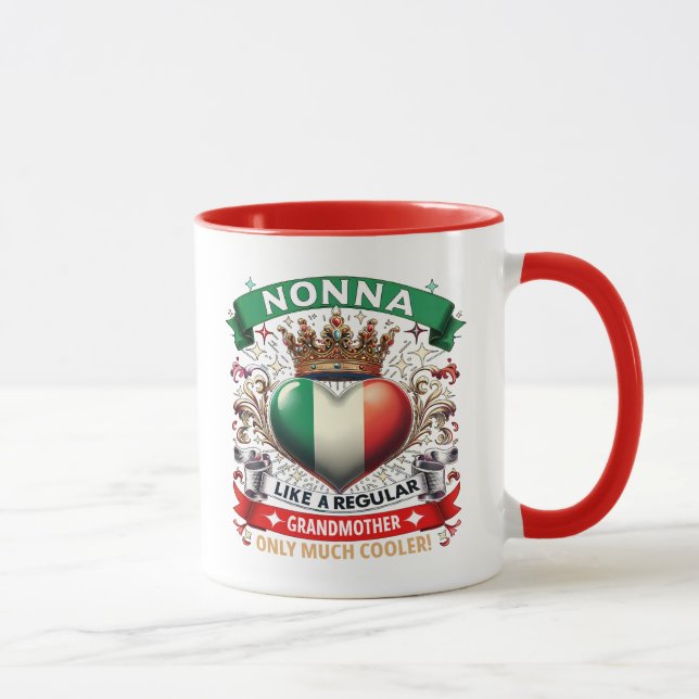 Nonna som en vanlig farmor  mugg (Höger)