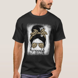 Nonnalife Messy Bun Mor s Day Grandma Nonna T Shirt