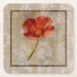 Nonna's California poppy Underlägg Papper Kvadrat