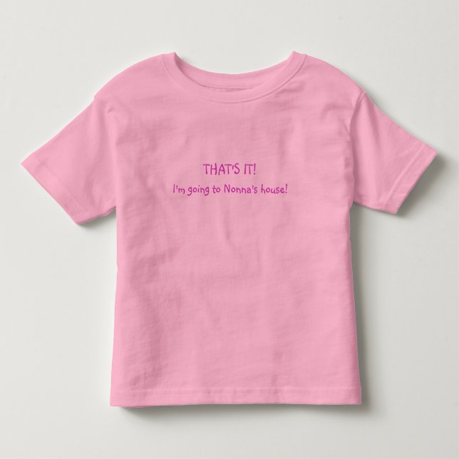 Nonnas husutslagsplats tee shirt (Framsida)
