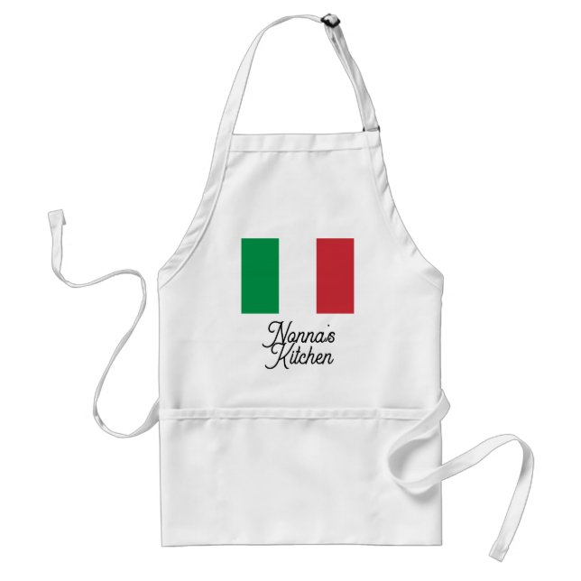 Nonnas italienska köksflagga Italia  Förkläde (Framsidan)