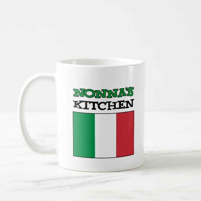 Nonnas Kitchen Italienska Flagga Kaffemugg (Vänster)