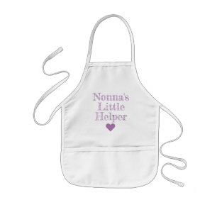 Nonnas lilla hjälpare Barnbarn Kids Apron Barnförkläde