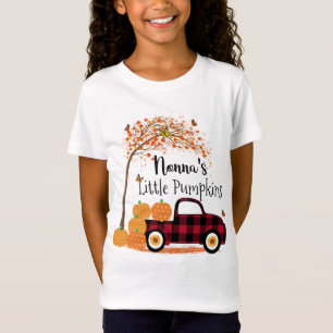Nonnas lilla knumpkins Red Lastbil Autumn T Shirt