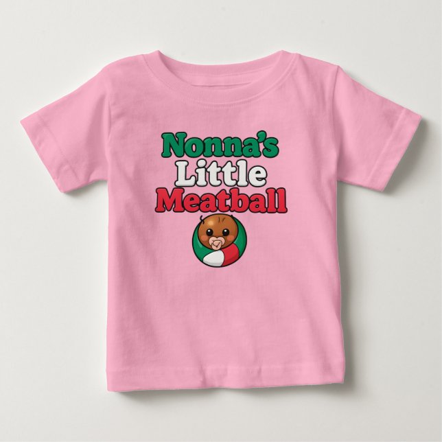 Nonnas lilla köttbulle t shirt (Framsida)