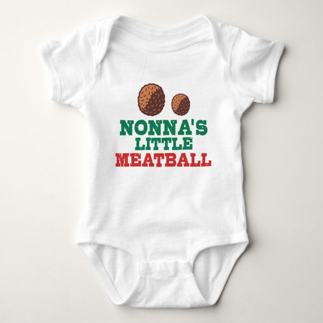 Nonnas lilla Meatball T Shirt (Framsida)