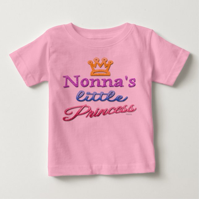 Nonnas lilla prinsessa Baby Småbarn T-Shirt (Framsida)